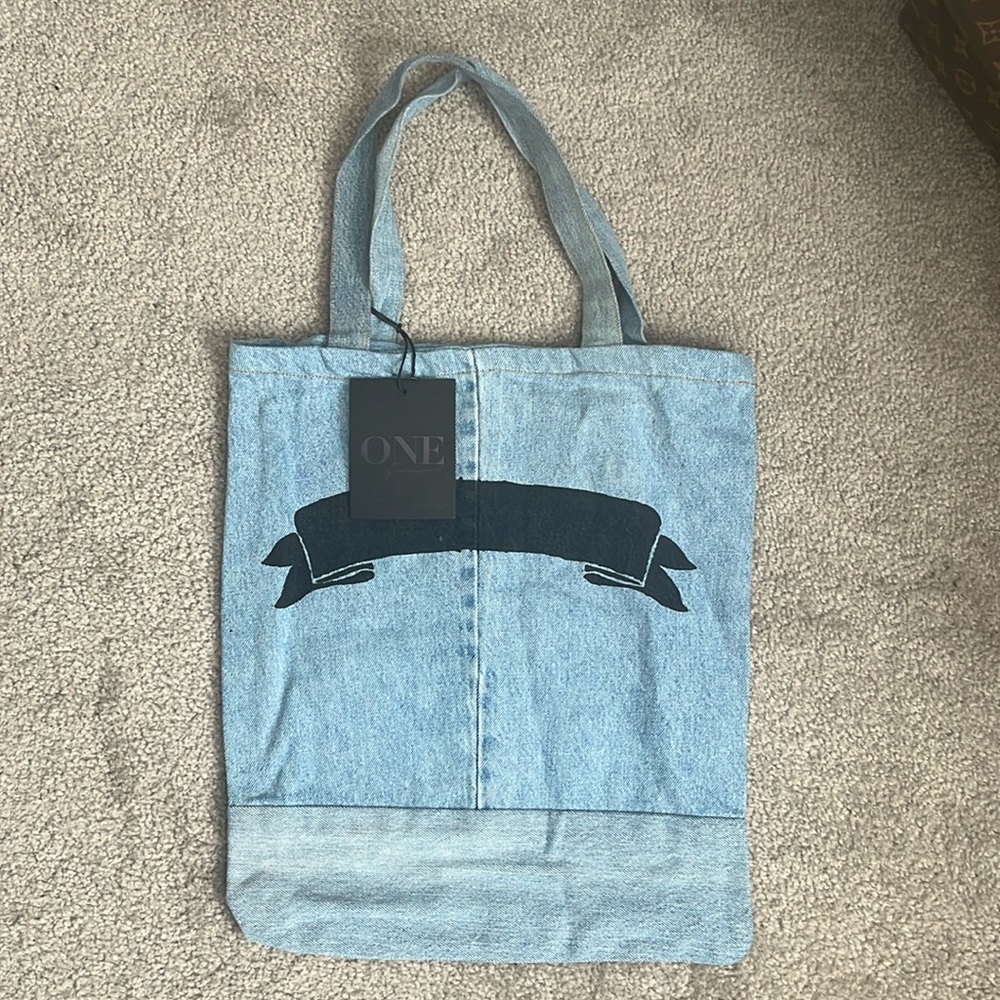 One Teaspoon Vintage Denim Tote Bag